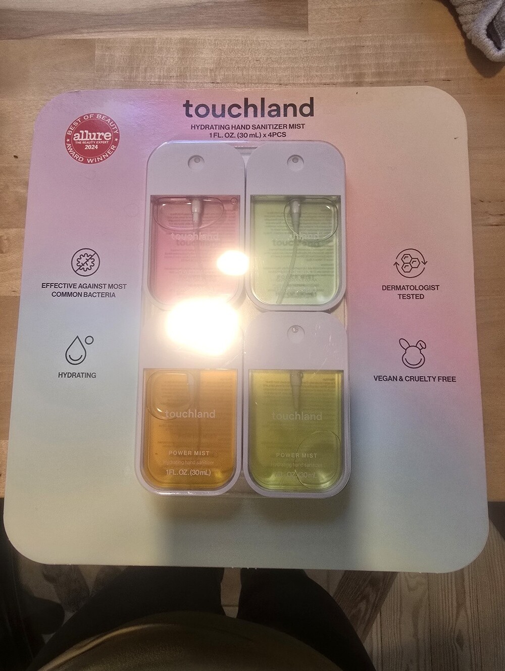 touchland Hydrating Hand Sanitizer Mist 4 Pack NIB